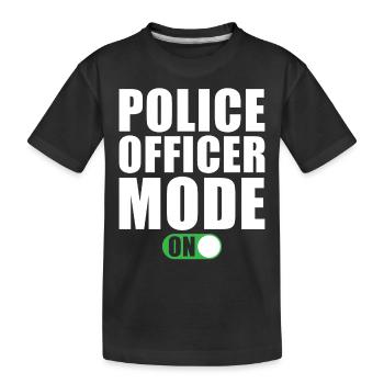 Mode Policier Un policier - T-shirt bio Premium Enfant - noir - Devant