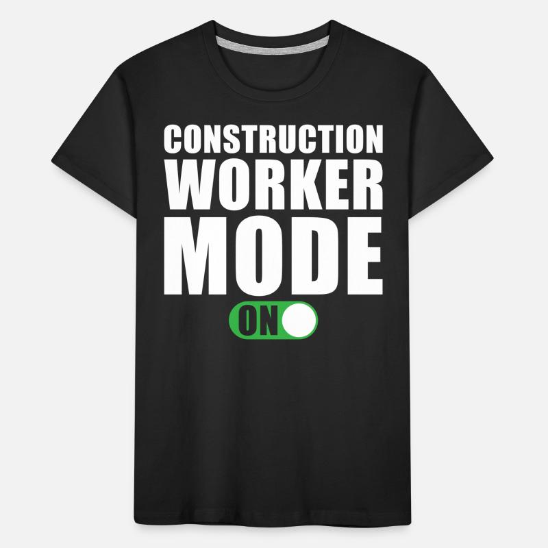Bauarbeiter Modus Ein Kinder Premium Bio T-Shirt