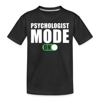 Psychologist mode at - Kids' Premium Organic T-Shirt - black - Front