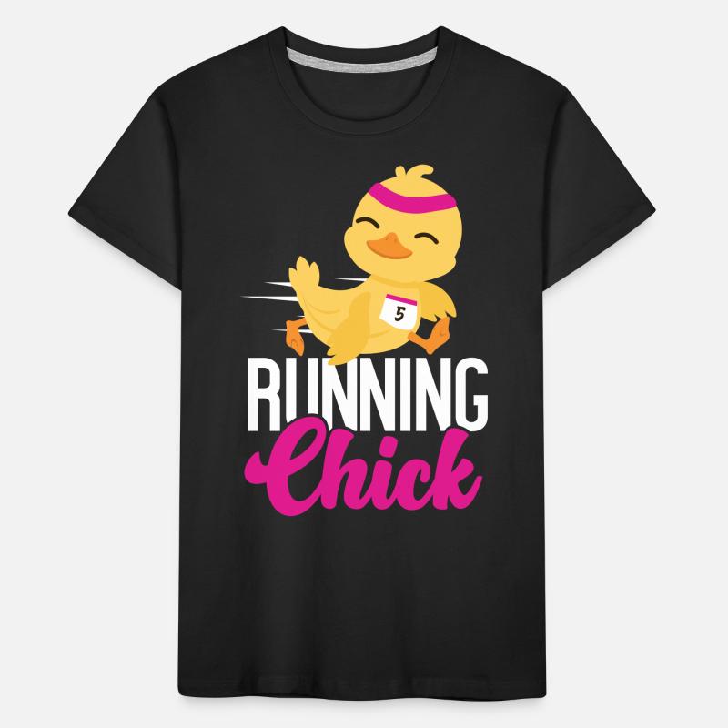 Running Runner Half Marathon Kids' Premium Organic T-Shirt