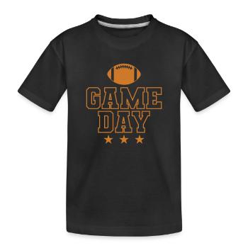 Jour de match Football America Sport Touchdown - T-shirt bio Premium Enfant - noir - Devant