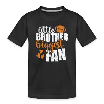 petit frère plus grand Fan America Sports - T-shirt bio Premium Enfant - noir - Devant