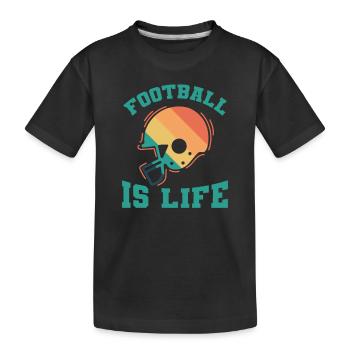 Football is Life America Sport Touchdown - T-shirt bio Premium Enfant - noir - Devant