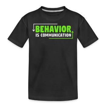 Collecting Data - Behavioral Analyst Therapists - Kids' Premium Organic T-Shirt - black - Front