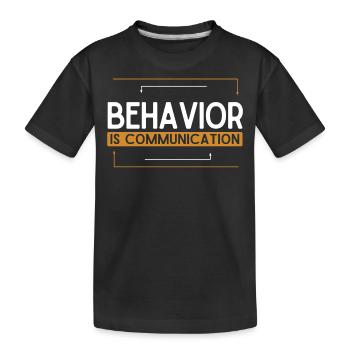 Collecting Data - Behavioral Analyst Therapists - Kids' Premium Organic T-Shirt - black - Front