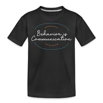 Collecting Data - Behavioral Analyst Therapists - Kids' Premium Organic T-Shirt - black - Front