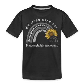 We Wear Gray For Phasmophobia Consciousness - Kids' Premium Organic T-Shirt - black - Front