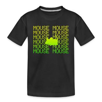 Maus - Kinder Premium Bio T-Shirt - Schwarz - Vorne
