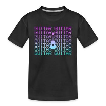 Guitare - T-shirt bio Premium Enfant - noir - Devant