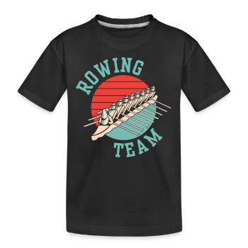 Équipe d’aviron Aviron Aviron Bateau Aviron Aviron - T-shirt bio Premium Enfant - noir - Devant