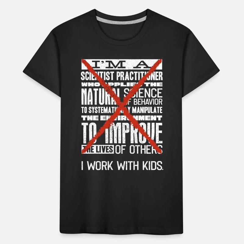 Ich Arbeite Mit Kindern, Lehrer Kinder Premium Bio T-Shirt