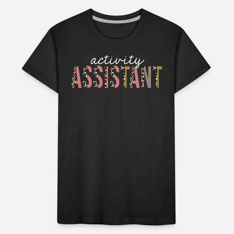 Activity Assistant Leopard Print lustiges Geschenk Kinder Premium Bio T-Shirt