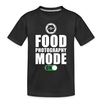 Dicton du photographe culinaire - T-shirt bio Premium Enfant - noir - Devant