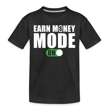 Mode Gagner de l’argent sur - T-shirt bio Premium Enfant - noir - Devant