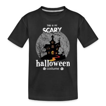 Happy Halloween Party Hexe Fledermaus Grusel Spuk - Kinder Premium Bio T-Shirt - Schwarz - Vorne