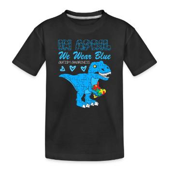 Autism Struggle Education Autistic Autistic Puzzle - Kids' Premium Organic T-Shirt - black - Front