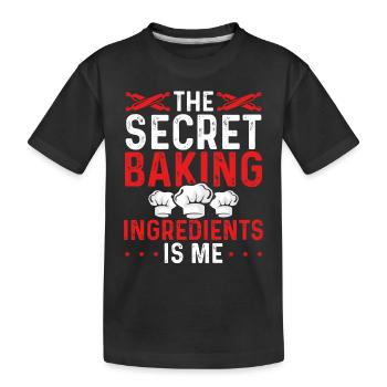 L’ingrédient de cuisson secret am me - T-shirt bio Premium Enfant - noir - Devant