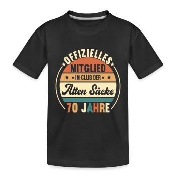 Geburtstag 70 Jahre - Kinder Premium Bio T-Shirt - Schwarz - Vorne