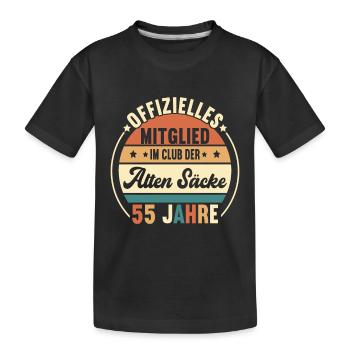 Geburtstag 55 Jahre - Kinder Premium Bio T-Shirt - Schwarz - Vorne
