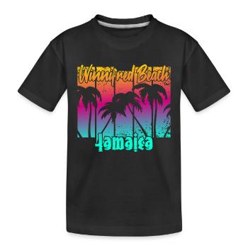 Winnifred Beach Jamaica - Kinder Premium Bio T-Shirt - Schwarz - Vorne