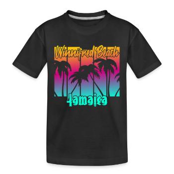 Winnifred Beach Jamaica - Kinder Premium Bio T-Shirt - Schwarz - Vorne
