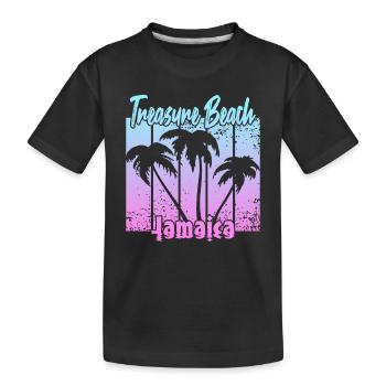 Treasure Beach Jamaica - Kinder Premium Bio T-Shirt - Schwarz - Vorne