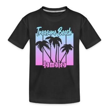 Treasure Beach Jamaica - Kinder Premium Bio T-Shirt - Schwarz - Vorne
