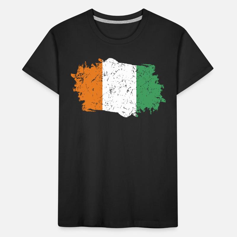 Drapeau de la Côte d’Ivoire T-shirt bio Premium Enfant