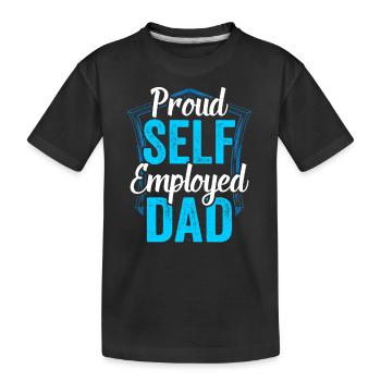 Fier Père travailleur autonome Travailleur autonome - T-shirt bio Premium Enfant - noir - Devant