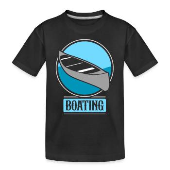 Boating Yacht Sailboat Boat Boat - Kids' Premium Organic T-Shirt - black - Front