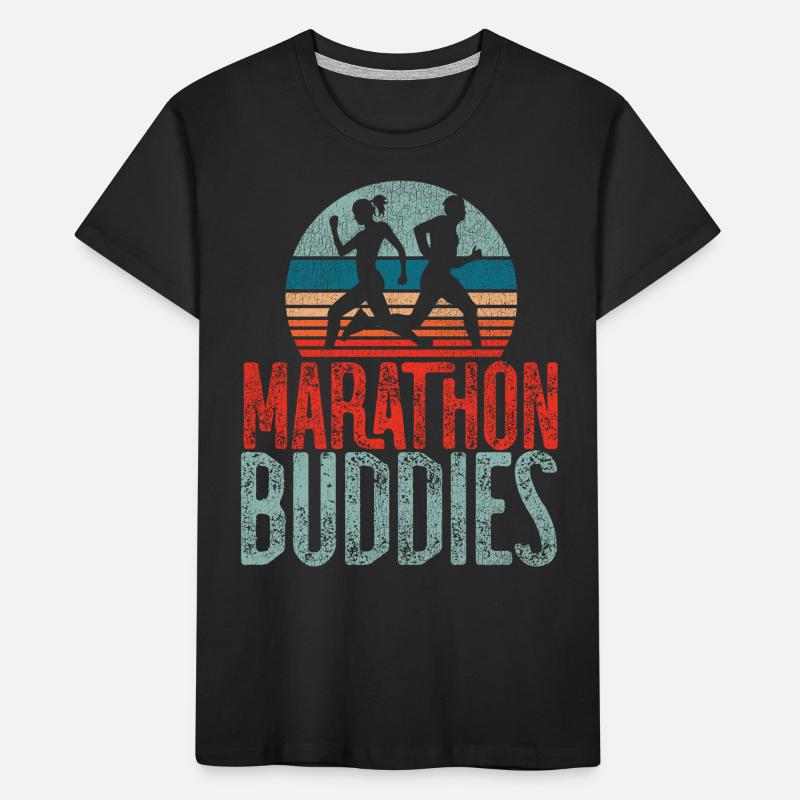 Running Runner Half Marathon Kids' Premium Organic T-Shirt