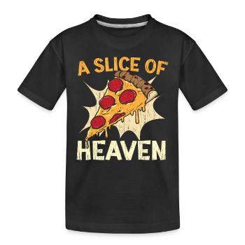 A Slice of Heaven Pizza Lovers Italien - T-shirt bio Premium Enfant - noir - Devant