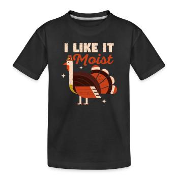 Turkey Day Funny Thanksgiving Dinner Pilgrim I - Kinder Premium Bio T-Shirt - Schwarz - Vorne