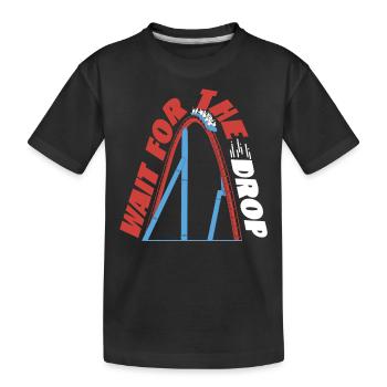 Scooter Coaster attendre la chute - T-shirt bio Premium Enfant - noir - Devant