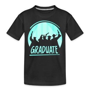 Festival des diplômés diplômés - T-shirt bio Premium Enfant - noir - Devant