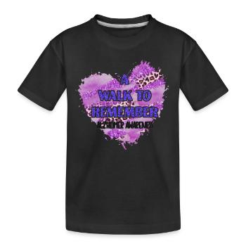 Alzheimer Krankheit Gehirn Vergessen Vergesslich - Kinder Premium Bio T-Shirt - Schwarz - Vorne