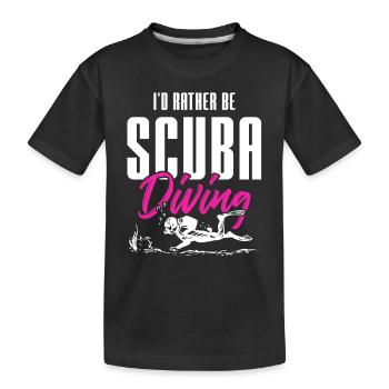 scuba diving - Kids' Premium Organic T-Shirt - black - Front