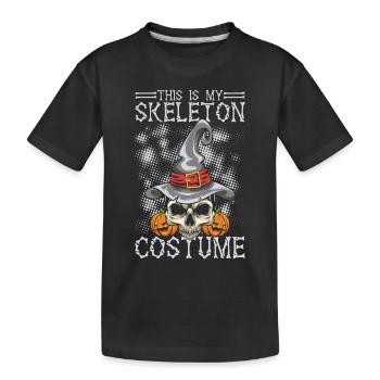 Effrayant halloween citrouille sorcières fantômes zombies - T-shirt bio Premium Enfant - noir - Devant