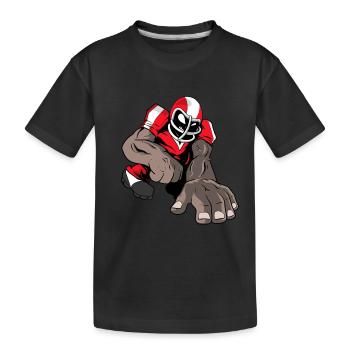 American Football - Cartoon - Football Spieler - Kinder Premium Bio T-Shirt - Schwarz - Vorne