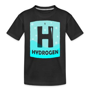 Hydrogen Energy Hydrogen Element - Kids' Premium Organic T-Shirt - black - Front