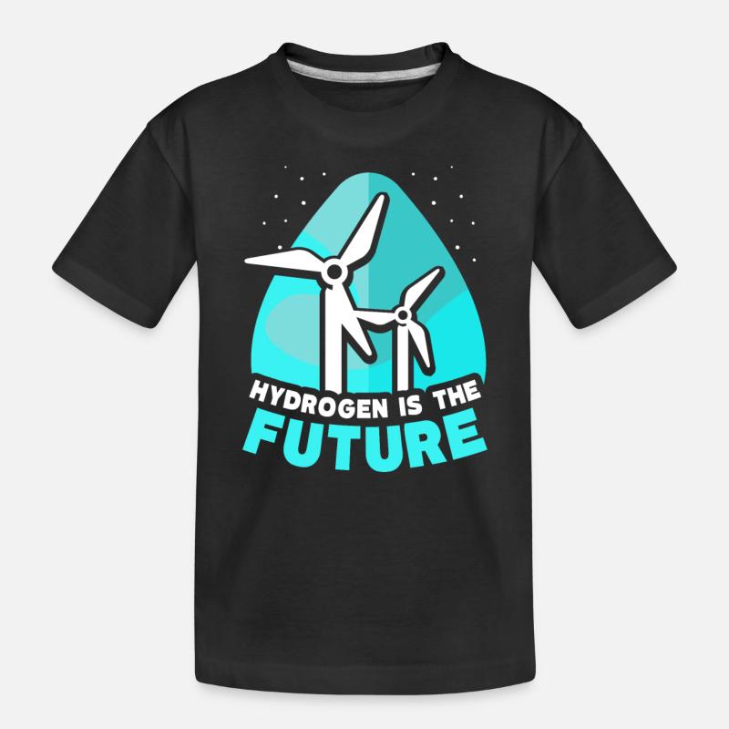 L’hydrogène est l’élément d’avenir hydrogène - T-shirt bio Premium Enfant - noir
