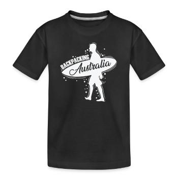 Backbacking Australie Outback Adventure - T-shirt bio Premium Enfant - noir - Devant