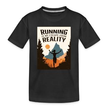 Marathon, Trail Running, Coureur - T-shirt bio Premium Enfant - noir - Devant