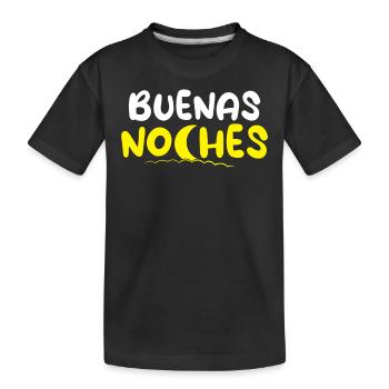 Buenas Noches Espagne Espagnol Bonne Nuit - T-shirt bio Premium Enfant - noir - Devant