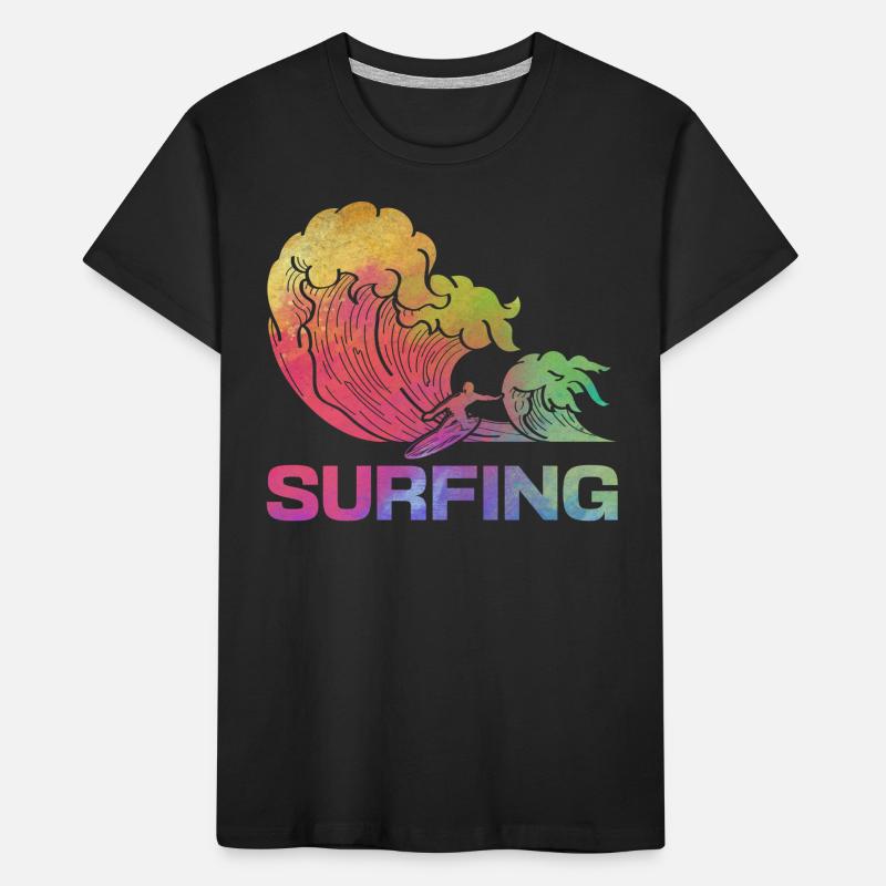 Surf Eau Surf Surf Surf Surfer Wave T-shirt bio Premium Enfant