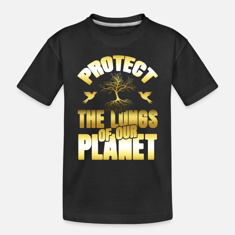 naturschutz umweltschutz - Kinder Premium Bio T-Shirt - Schwarz