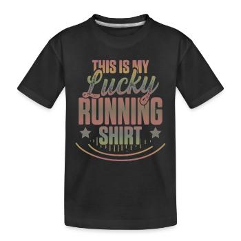 course de chemises chanceuses - T-shirt bio Premium Enfant - noir - Devant