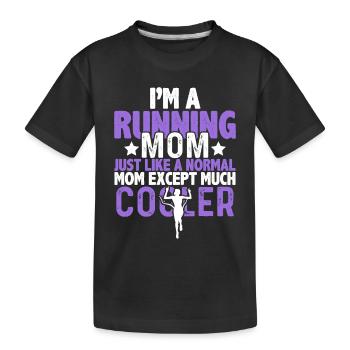 courir maman maman - T-shirt bio Premium Enfant - noir - Devant