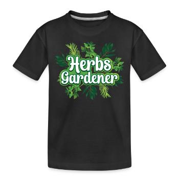 Herb Gardener Herbalisme Herb Garden Herb Herb - T-shirt bio Premium Enfant - noir - Devant