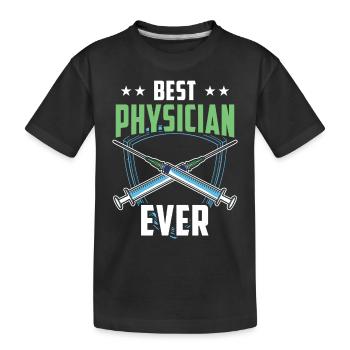 Le meilleur médecin de tous les temps Médecin de profession - T-shirt bio Premium Enfant - noir - Devant